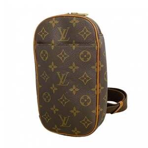 Louis Vuitton Monogram Pochette Ganju M51870 Brown Men's Bag
